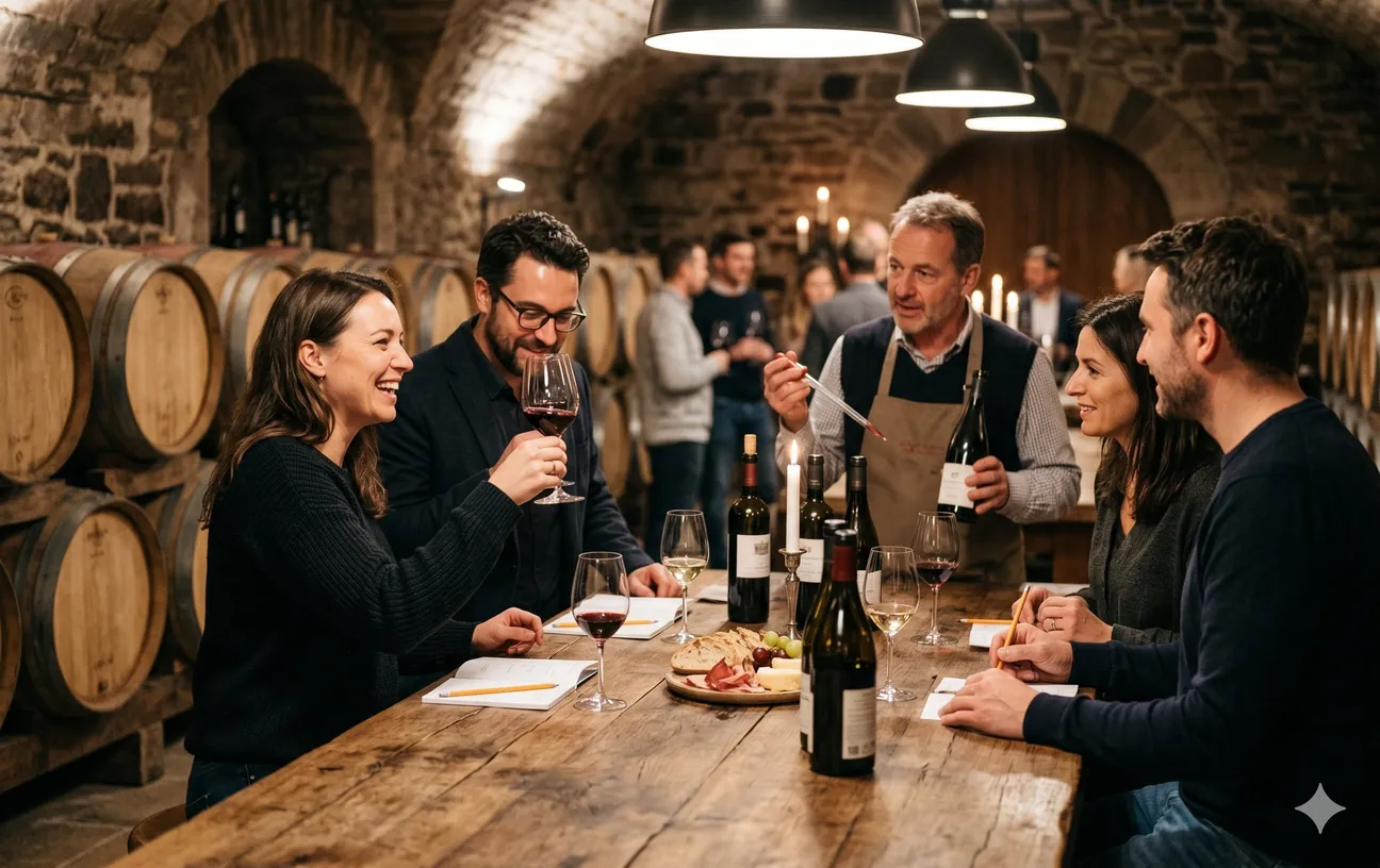Weinprobe beim Winzer im Rheingau